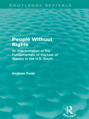 cover image of People Without Rights (Routledge Revivals)